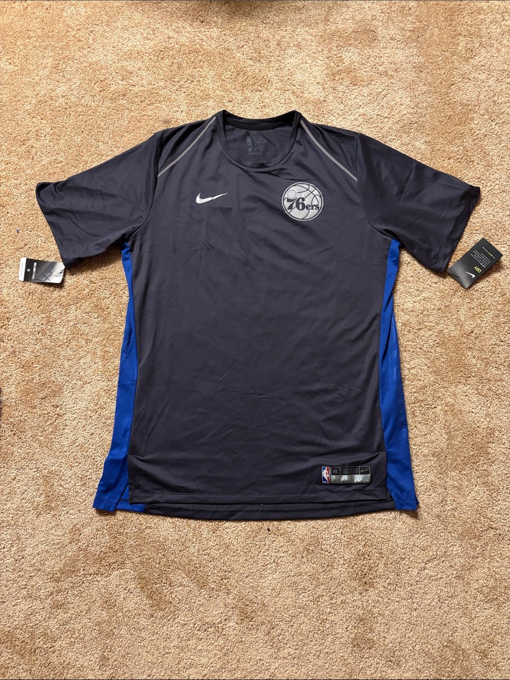 NWT Nike Philadelphia 76ers Dri-Fit Practice Shooting Shirt Men’s XL
